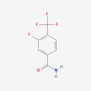 molecular formula C8H5F4NO B1302121 3-氟-4-(三氟甲基)苯甲酰胺 CAS No. 247170-27-0