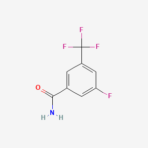 molecular formula C8H5F4NO B1302122 3-Fluoro-5-(trifluoromethyl)benzamide CAS No. 207986-20-7