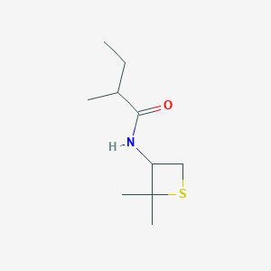 molecular formula C10H19NOS B13021231 N-(2,2-Dimethylthietan-3-yl)-2-methylbutanamide 