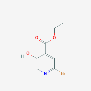 molecular formula C8H8BrNO3 B13021250 Ethyl 2-bromo-5-hydroxyisonicotinate 