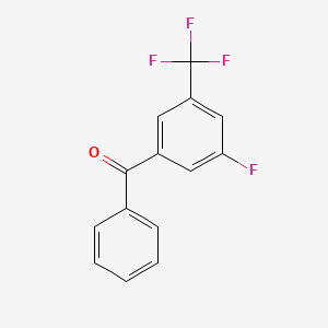molecular formula C14H8F4O B1302126 3-Fluoro-5-(trifluoromethyl)benzophenone CAS No. 239087-02-6
