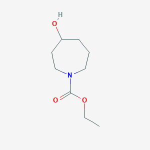 molecular formula C9H17NO3 B13021262 Ethyl 4-hydroxyazepane-1-carboxylate CAS No. 109386-74-5