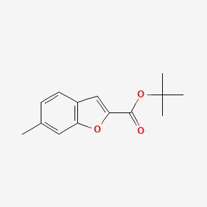 molecular formula C14H16O3 B13021263 tert-Butyl 6-methylbenzofuran-2-carboxylate CAS No. 1210226-83-7