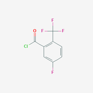 molecular formula C8H3ClF4O B1302128 5-Fluoro-2-(trifluoromethyl)benzoyl chloride CAS No. 216144-70-6