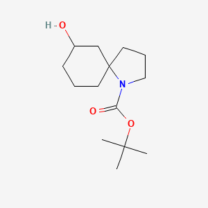 molecular formula C14H25NO3 B13021298 tert-Butyl7-hydroxy-1-azaspiro[4.5]decane-1-carboxylate 