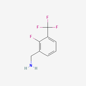 molecular formula C8H7F4N B1302130 2-氟-3-(三氟甲基)苄胺 CAS No. 239135-49-0