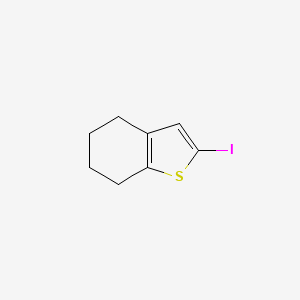 molecular formula C8H9IS B13021313 2-Iodo-4,5,6,7-tetrahydrobenzo[b]thiophene 