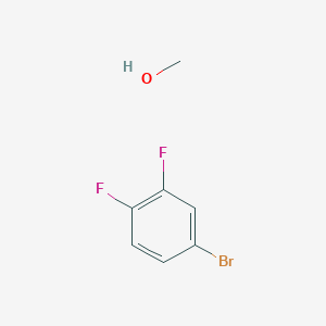 molecular formula C7H7BrF2O B13021340 5-Bromo-2,3-difluorobenzene methanol 