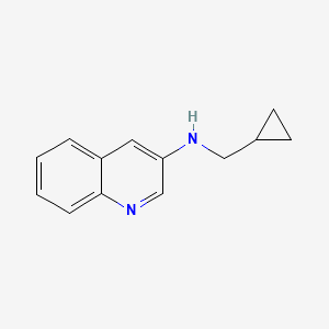 molecular formula C13H14N2 B13021393 N-(cyclopropylmethyl)quinolin-3-amine 