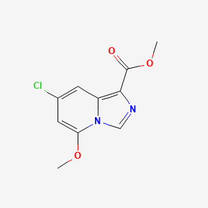 molecular formula C10H9ClN2O3 B13021447 Methyl7-chloro-5-methoxyimidazo[1,5-a]pyridine-1-carboxylate 