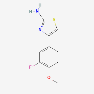 4-(3-Fluoro-4-methoxyphenyl)-1,3-thiazol-2-amine
