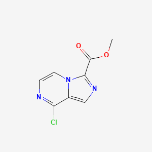 molecular formula C8H6ClN3O2 B13021561 Methyl 8-chloroimidazo[1,5-A]pyrazine-3-carboxylate 