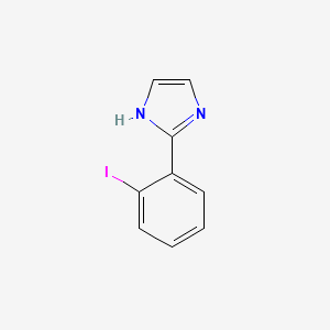 molecular formula C9H7IN2 B13021609 2-(2-iodophenyl)-1H-imidazole 