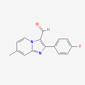 2-(4-Fluorophenyl)-7-methylimidazo[1,2-a]pyridine-3-carbaldehyde