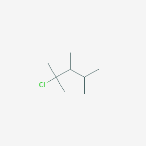 molecular formula C8H17Cl B13021657 2-Chloro-2,3,4-trimethylpentane 