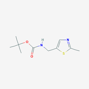 molecular formula C10H16N2O2S B13021707 tert-Butyl ((2-methylthiazol-5-yl)methyl)carbamate 