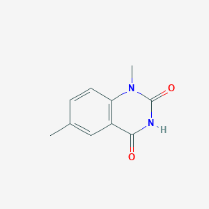 molecular formula C10H10N2O2 B13021758 1,6-Dimethylquinazoline-2,4(1H,3H)-dione 