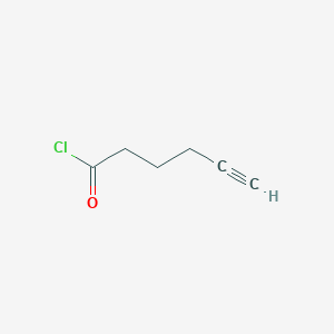 B1302186 Hex-5-ynoyl chloride CAS No. 55183-45-4
