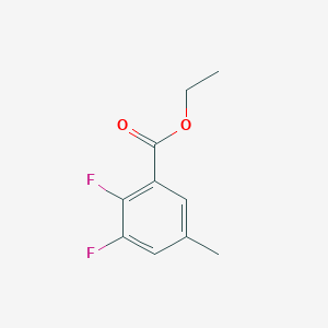 molecular formula C10H10F2O2 B13021865 Ethyl 2,3-difluoro-5-methylbenzoate 