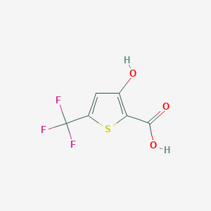 3-Hydroxy-5-(trifluoromethyl)thiophene-2-carboxylic acid