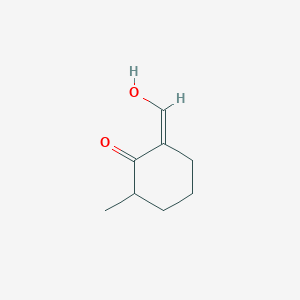 molecular formula C8H12O2 B130219 (2Z)-2-(Hydroxymethylidene)-6-methylcyclohexan-1-one CAS No. 142179-23-5