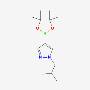 molecular formula C13H23BN2O2 B1302196 1-Isobutyl-4-(4,4,5,5-tetramethyl-1,3,2-dioxaborolan-2-yl)-1H-pyrazole CAS No. 827614-66-4