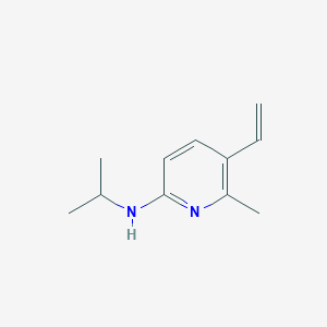 molecular formula C11H16N2 B13021991 N-Isopropyl-6-methyl-5-vinylpyridin-2-amine CAS No. 1355182-06-7