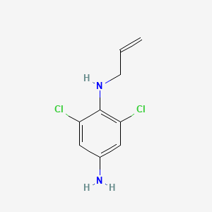 molecular formula C9H10Cl2N2 B13022009 N1-Allyl-2,6-dichlorobenzene-1,4-diamine 