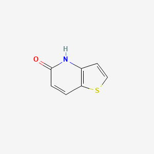 molecular formula C7H5NOS B13022040 Thieno[3,2-b]pyridin-5(4h)-one 
