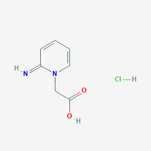 molecular formula C7H9ClN2O2 B13022071 2-(2-Iminopyridin-1(2H)-yl)acetic acid hydrochloride 