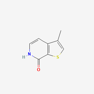 molecular formula C8H7NOS B13022084 3-Methylthieno[2,3-C]pyridin-7-OL 