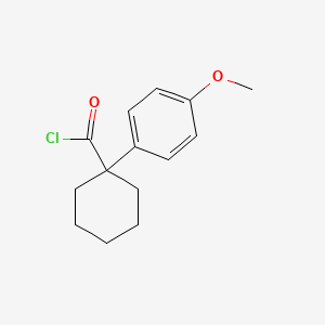 molecular formula C14H17ClO2 B1302219 1-(4-Methoxyphenyl)cyclohexanecarbonyl chloride CAS No. 676348-47-3