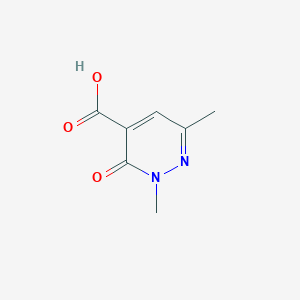 molecular formula C7H8N2O3 B13022209 2,6-Dimethyl-3-oxo-2,3-dihydropyridazine-4-carboxylic acid 