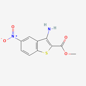 molecular formula C10H8N2O4S B1302231 Methyl 3-amino-5-nitro-1-benzothiophene-2-carboxylate CAS No. 34674-75-4