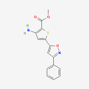 Methyl 3-amino-5-(3-phenylisoxazol-5-yl)thiophene-2-carboxylate
