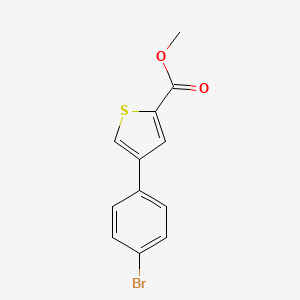 molecular formula C12H9BrO2S B1302234 Methyl 4-(4-bromophenyl)thiophene-2-carboxylate CAS No. 26137-07-5