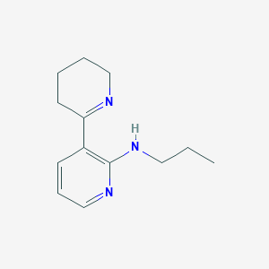 molecular formula C13H19N3 B13022349 N-Propyl-3,4,5,6-tetrahydro-[2,3'-bipyridin]-2'-amine 