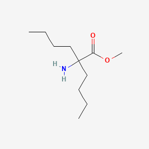 molecular formula C11H23NO2 B13022367 Methyl 2-amino-2-butylhexanoate 