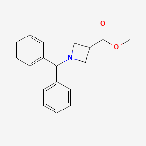 molecular formula C18H19NO2 B1302237 Methyl 1-(diphenylmethyl)azetidine-3-carboxylate CAS No. 53871-06-0