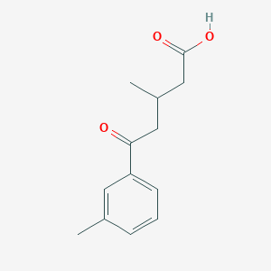 molecular formula C13H16O3 B1302244 3-Methyl-5-(3-methylphenyl)-5-oxovaleric acid CAS No. 845781-36-4