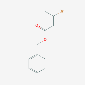 molecular formula C11H13BrO2 B13022444 Benzyl 3-bromobutanoate 