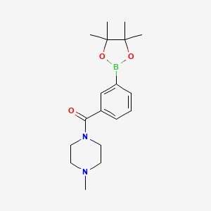 (4-Methylpiperazin-1-yl)(3-(4,4,5,5-tetramethyl-1,3,2-dioxaborolan-2-yl)phenyl)methanone