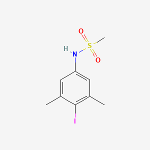 molecular formula C9H12INO2S B13022501 N-(4-iodo-3,5-dimethylphenyl)methanesulfonamide 