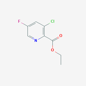 molecular formula C8H7ClFNO2 B13022510 Ethyl 3-chloro-5-fluoropicolinate 