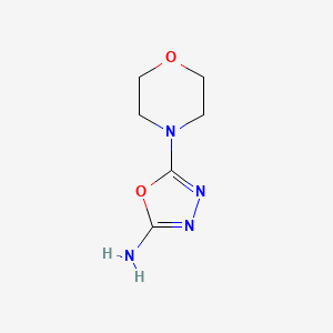 molecular formula C6H10N4O2 B1302255 5-Morpholin-4-yl-1,3,4-oxadiazol-2-ylamine CAS No. 496057-17-1