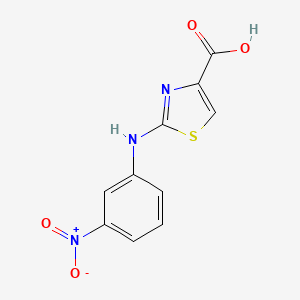 molecular formula C10H7N3O4S B1302258 2-(3-Nitrophenylamino)thiazole-4-carboxylic acid CAS No. 165682-86-0