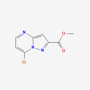 molecular formula C8H6BrN3O2 B13022617 Methyl 7-bromopyrazolo[1,5-a]pyrimidine-2-carboxylate 