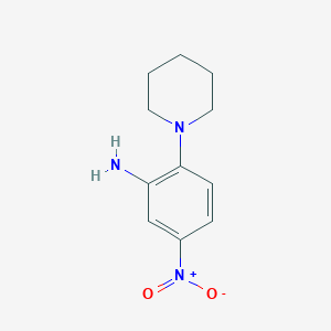 molecular formula C11H15N3O2 B1302262 5-Nitro-2-(piperidin-1-yl)aniline CAS No. 5367-58-8