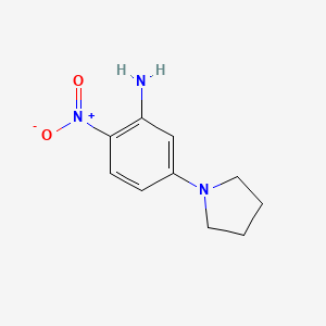 molecular formula C10H13N3O2 B1302263 2-Nitro-5-(1-pyrrolidinyl)aniline CAS No. 289913-98-0