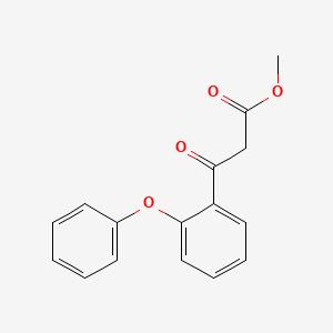 molecular formula C16H14O4 B1302266 Methyl 3-oxo-3-(2-phenoxyphenyl)propanoate CAS No. 97541-70-3